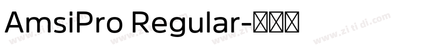 AmsiPro Regular字体转换